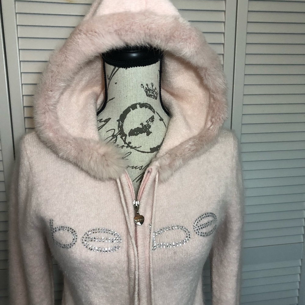 Bebe angora sweater sz L